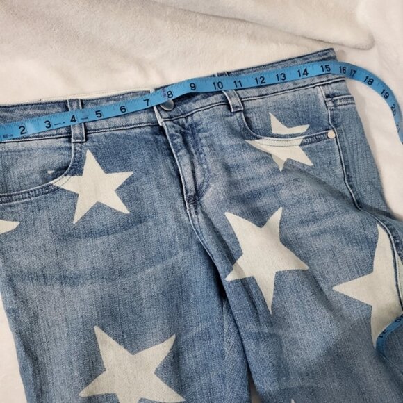 Stella McCartney Classic Blue Jeans with Stars sz 28 - Picture 8 of 13